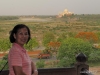 Taj Mahal view from Agra Fort